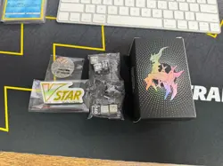 Pokemon Arceus V-Star UPC - Empty Box, Dice, Coin, Marker ONLY - Image 1