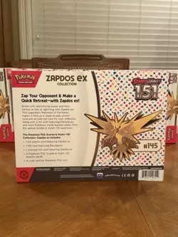 Pokemon Scarlet & Violet 151 Zapdos Ex Collection Box - New - Factory Sealed - Image 2