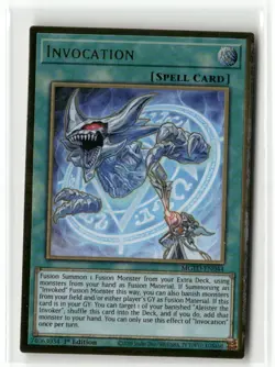 Invocation MGED-EN044 Gold Rare NM 1st Ed Yugioh - Image 1