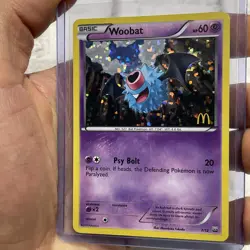 Pokemon McDonald's Promos 2012 Woobat - 7/12 NM Near Mint Card TCG Pokemon - Image 2