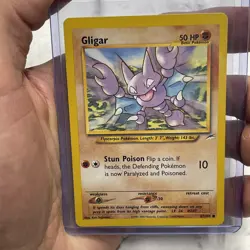 Pokemon Gligar Vintage Pokemon Neo Destiny TCG Card 67/105 NM Vtg Common WOTC - Image 1