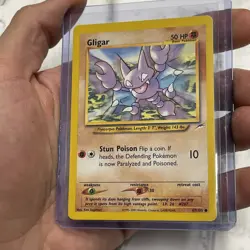 Pokemon Gligar Vintage Pokemon Neo Destiny TCG Card 67/105 NM Vtg Common WOTC - Image 2