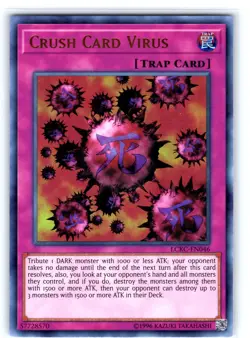 Crush Card Virus (Version 2) Ultra Rare Unlimited LCKC-EN046 LP - Image 1
