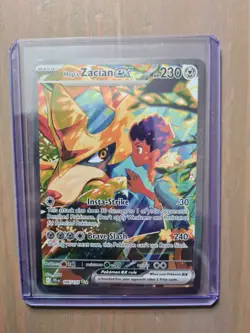 Pokemon TCG Scarlet & Violet: Journey Together Hops Zacian EX Card 186/159 - Image 1