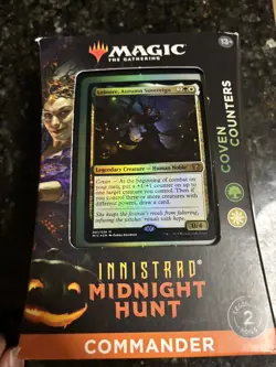 MTG - Magic the Gathering- Innistrad Midnight Hunt Coven Counters Commander Deck - Image 1