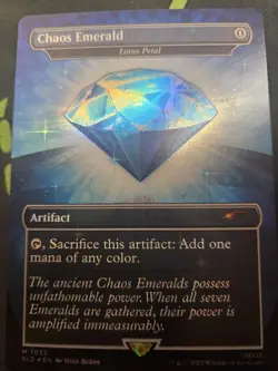 *FOIL* Blue Chaos Emerald - Lotus Petal 7033 Secret Lair Drop Series (SLD) MTG - Image 1