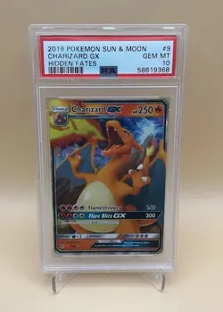 Charizard GX #9 Hidden Fates 2019 | PSA 10 GEM MINT | Pokemon TCG Sun & Moon - Image 1