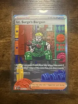 Lt. Surge's Bargain SIR Mega Evolution 185/132 Pokemon TCG NM - Image 1