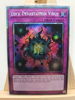 Yu-Gi-Oh Deck Devastation Virus 1st Edition Platinum Secret Rare RA03-EN150 Near - Image 1