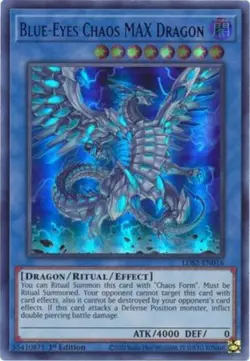 Near Mint, English Yu Gi Oh Blue-Eyes Chaos MAX Dragon (Purple) - LDS2-EN016 - U - Image 1