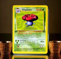 1999 Pokemon VILEPLUME Jungle Set 1ST EDITION Rare NON HOLO Card 31/64 WotC MINT - Image 1