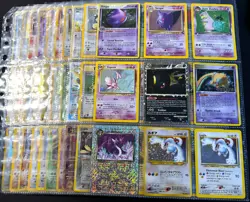 Lot of 90 ALL HOLO Vintage Pokemon Card Binder Collection - Image 1