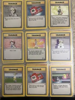 Vintage Pokemon Card Lot 1999 WOTC Trainer Lot - 8 Cards - Image 1