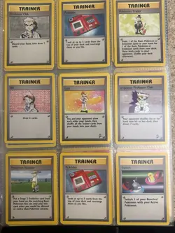 Vintage Pokemon Card Lot 1999 WOTC Trainer Lot - 8 Cards - Image 2