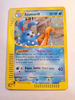 Azumarill Holo Rare H4/H32 Aquapolis WoTC Pokemon Card 2003 - HP - Image 1