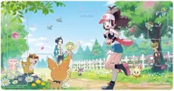 Pokemon Center Original Trading Card Game Rubber Playmat Touko F/S w/Tracking# - Image 1