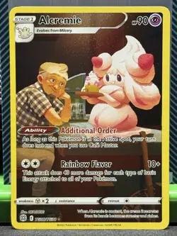 Pokemon Alcremie TCG TG08/TG30 Brilliant Stars Full Art Ultra Rare Holo Card NM - Image 1