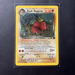 Pokemon Dark Dugtrio 6/82 Team Rocket ~ Holo ~ Vintage Pokemon LP / NM Card TCG - Image 1