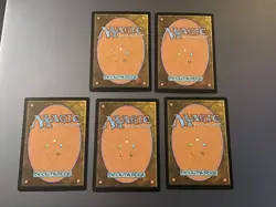 MTG Unstable Full Art Land set of 5 Swamp Island Plains Forest Mountain - Image 2