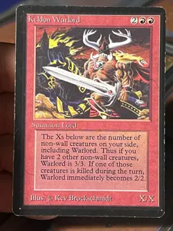 Keldon Warlord LP, English MTG Beta - Image 1
