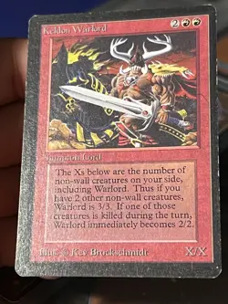 Keldon Warlord LP, English MTG Beta - Image 2