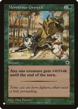 Monstrous Growth x4 4x Mystery Booster 2 NM MTG - Image 1