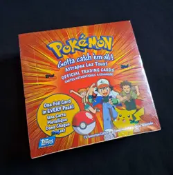 Sealed NEW! Topps Pokemon Cards Booster Box TV Animation 1999 Nintendo No Tears! - Image 1