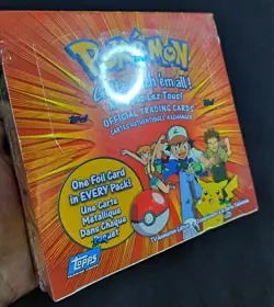 Sealed NEW! Topps Pokemon Cards Booster Box TV Animation 1999 Nintendo No Tears! - Image 2