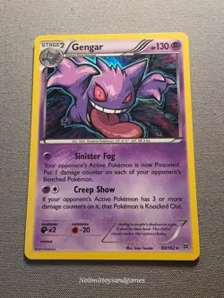 Pokemon XY breakthrough Gengar #60 Holo Rare Free Shipping - Image 1