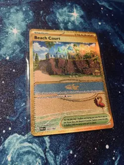 Beach Court 263/182 Pokemon Paradox Rift Hyper Rare NM Condition - Image 1