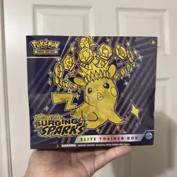 Pokemon TCG Scarlet & Violet Surging Sparks Elite Trainer Box ETB Factory Sealed - Image 1