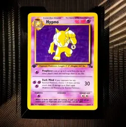 1999 Pokemon Fossil 1st Edition Hypno Rare #23/62 - Image 1