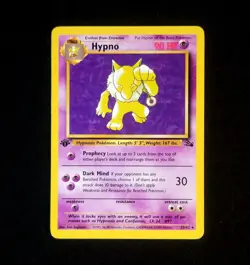 1999 Pokemon Fossil 1st Edition Hypno Rare #23/62 - Image 2
