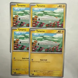 Tynamo x4 (playset) 030/086 Black Bolt (BLK en) Common NM pokemon - Image 1