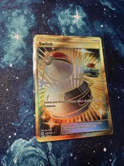 [NM] Switch (Secret) 160/149 SM Base Set Holo 2017 Pokemon Sun & Moon [Gold] - Image 1