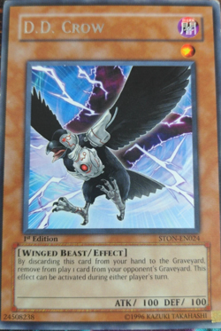 D.D. Crow STON-EN024 1st Edition Rare YuGiOh TCG Card - Image 1