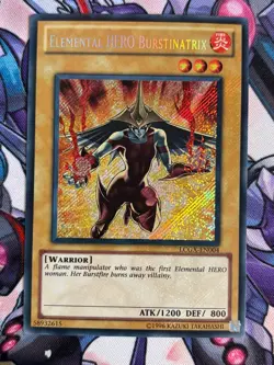Elemental Hero Burstinatrix LCGX-EN004 Unlimited SECRET RARE YuGiOh Card - Image 1