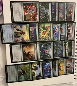 MTG Marvel's Spider-Man Lot Of Green Cards, UC, C, Rare’s, And x2 Foils - Image 2
