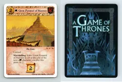 Great Pyramid Of Meereen #F 75 A Game Of Thrones A Harsh Mistress 2012 LCG Card - Image 1