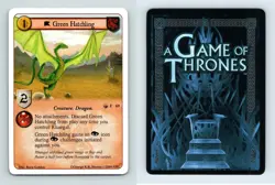 Green Hatchling #F 69 A Game Of Thrones The Wildling Horde 2009 LCG Card - Image 1