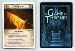 Flaming Sword #F 119 A Game Of Thrones Dreadfort Betrayal LCG Card - Image 1