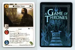 Edard Stark #F 41 A Game Of Thrones The Tower Of The Hand 2011 LCG Card - Image 1