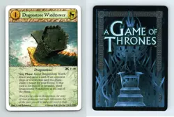 Dragonstone Watchtower #F 86 A Game Of Thrones Mask Of The Archmaester LCG Card - Image 1