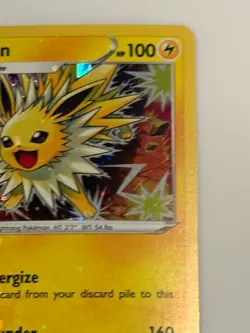 2021 SWSH Pokemon Card Jolteon Holo Promo Nintendo Sword Shield - Image 3