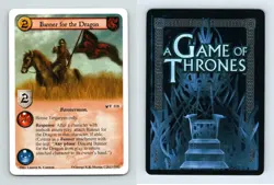 Banner For The Dragon #F 118 A Game Of Thrones Calling The Banners 2013 LCG Card - Image 1