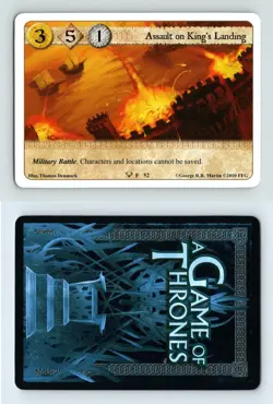 Assault On King's Landing #F 52 - A Game Of Thrones Kings Of The Storm LCG Card - Image 1