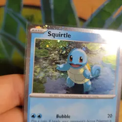 Pokemon TCG Card Squirtle 151 Black Star Promo 048 COSMOS HOLO 2 SWIRL - Image 5