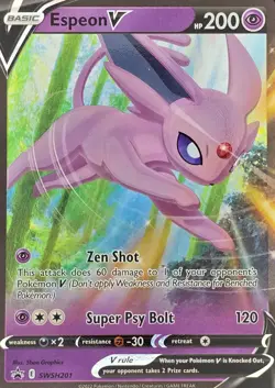 Pokemon TCG SWSH: Sword & Shield Promo Cards SWSH201 Espeon V NM - Image 1
