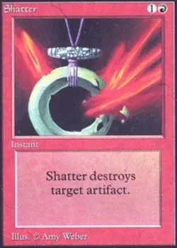 Moderate Play, English MTG Regular Shatter Unlimited Magic the Gathering - Image 1