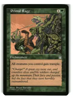 1x MTG Primal Rage - Stronghold - NM Mint! Ships Fast - Image 1